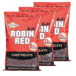 Dynamite Baits Robin Red Pellets Pre-Drilled 900g 